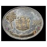 Silver overlayed gold filled belt buckle