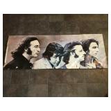 Vintage Beatles poster record store display