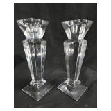 Towle Crystal candle sticks