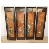 4 contemporary Asian style panels