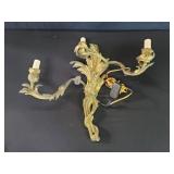 Vintage French style gilt bronze electrified