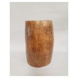 Primitive wood vase