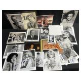 Lot of vintage signed celebrity photos