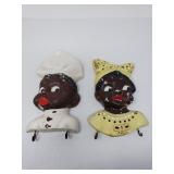 Vintage black americana rag hooks