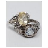 Vintage sterling silver rings