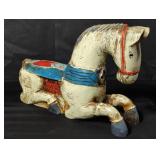 Vintage hard carved hand painted horse