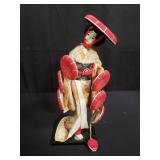 Vitnage Japanese geisha doll