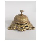 Victorian style brass service desk bell