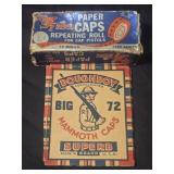 Doughboy and paper red devil caps