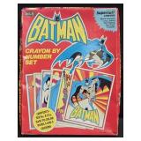 Vintage 1989 Batman crayon by number set