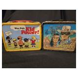 Lot of 2 vintage 1973, 1980 lunchbox