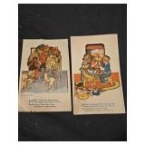 Vintage 1922 Jevine bread recipe cards