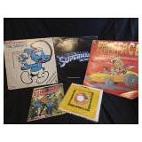 Lot of 5 LP vinyls superman,  fanface, star trek