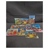 Lot of 11 Disney postcards
