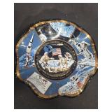 Vintage 1969 first lunar landing of mankind plate