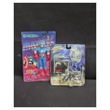 Lot of 2 collectibles captain America,  Dracula