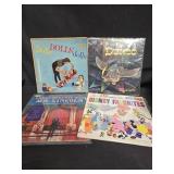 Lot of 4 LP vinyls,  3 Disney,  1 the harmonicats