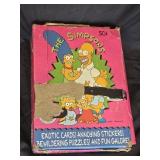 Vintage 1990 Topps the Simpsons cards, stickers,