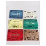 Cercle Privï¿½ Monte Carlo poker chips