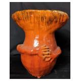 Signed and dated studio pottery vase