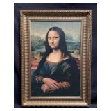 Framed textured print on canvas