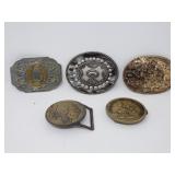 Group of belt buckles