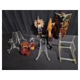 Group of wood and acrylic items