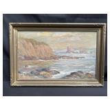 Framed signed oil on canvas dated 1936 Andreas