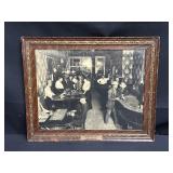 Antique framed photo print of merchantï¿½s hotel