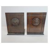 Pair of antique Roycroft Arts and Crafts hand