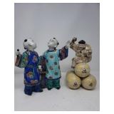 Pair of Asian porcelain figurines