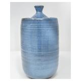 Vintage Shearwater pottery hand-thrown lidded