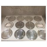 Set of 12 silver plate oneida  Ltd  bread plate.
