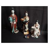 Group of Japanese porcelain figurines