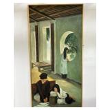 Framed Vietnamese oil on canvas