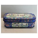 Vintage Asian enameled trinket box