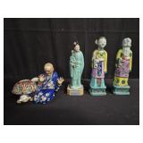 Group of Asian porcelain figurines