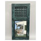 Hand-panted window shutter