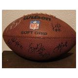 NFL Vintage hand signed football