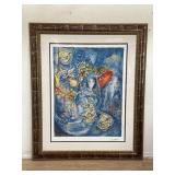 Large framed Marc Chagall giclï¿½e