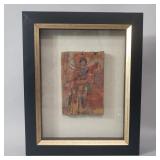 Vintage framed hand painted religious icon