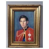 signed F. Clarke portrait of prince Charles on