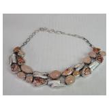 Sterling silver, pearls, baroque, crazy lace,