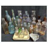 Group of vintage/antique glass bottles