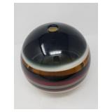 Signed Caleb spherical shaped vase