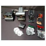 Group of cameras and accessories