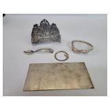 Group of silver items