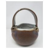 Mid-century pottery basket
