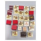 27 vintage matchbooks