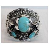 Sterling silver and turquoise Taxco Mexico